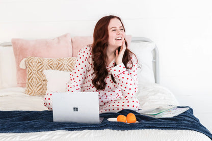 Myra Women's Long Sleeve Shirt & Pajama Set