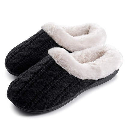 Women's Slippers Cable Knit Super Cozy Comfort Clog