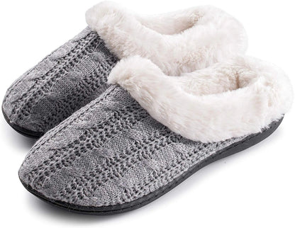 Women's Slippers Cable Knit Super Cozy Comfort Clog