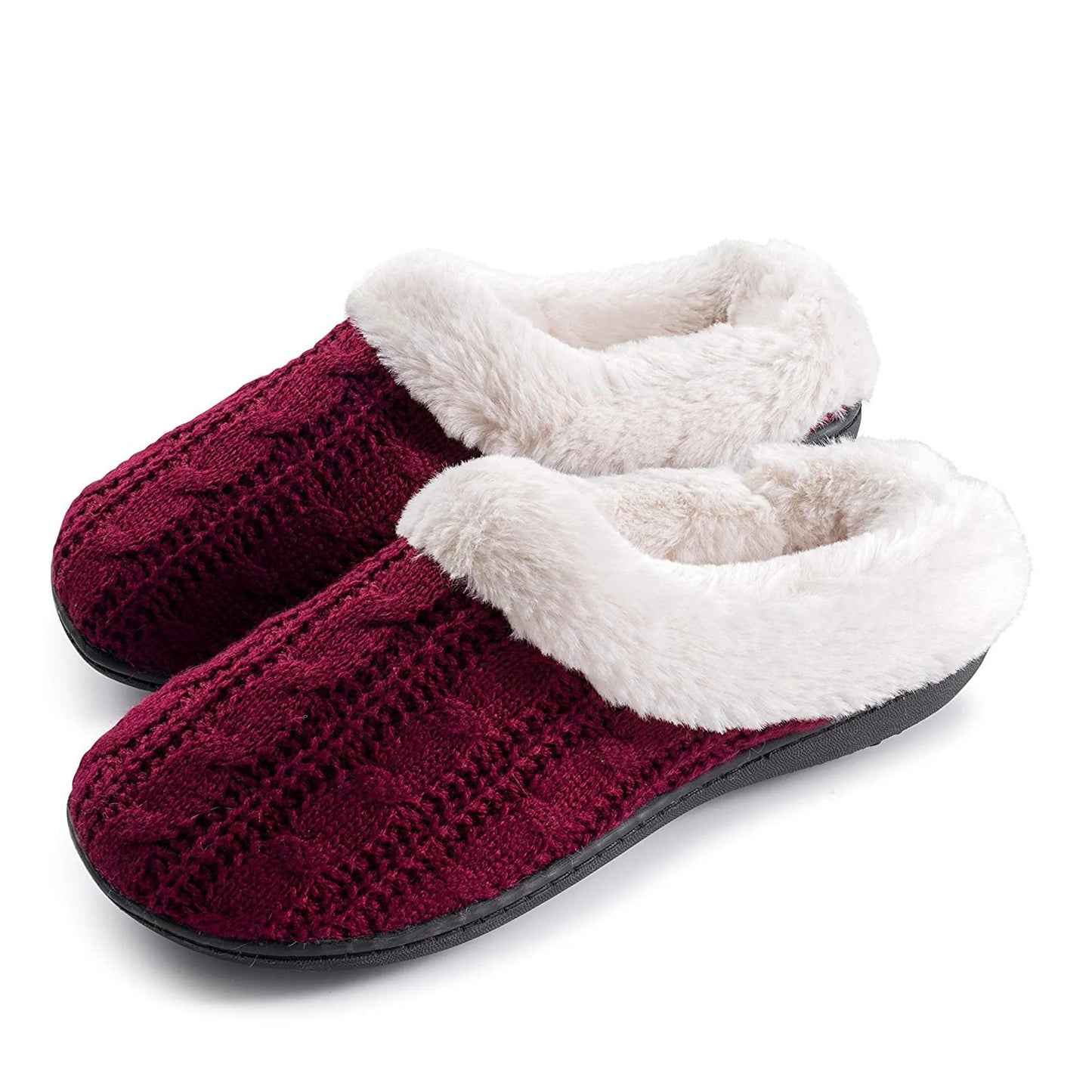Women's Slippers Cable Knit Super Cozy Comfort Clog