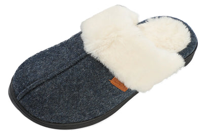 Women's Winter House Fuzzy Fluffy Furry Cozy Clog Slipper