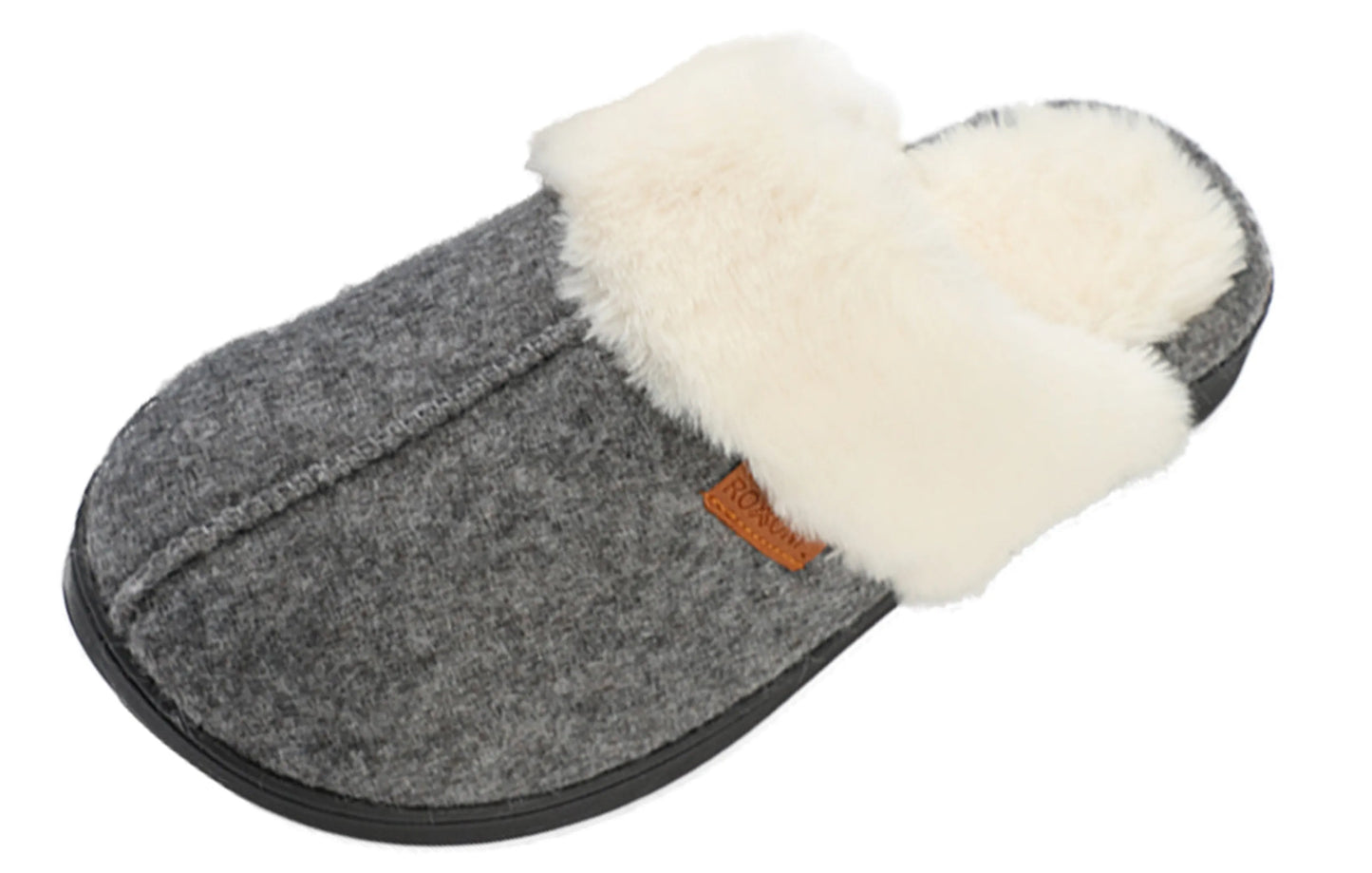 Women's Winter House Fuzzy Fluffy Furry Cozy Clog Slipper