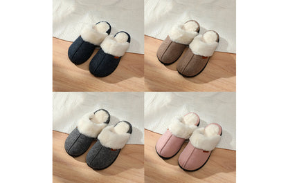 Women's Winter House Fuzzy Fluffy Furry Cozy Clog Slipper