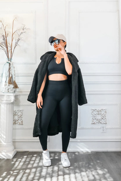 Next Level Ribbed Snatched Active Wear Pant Set
