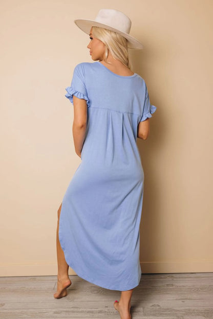 Skipper Loose V-Neck Maxi